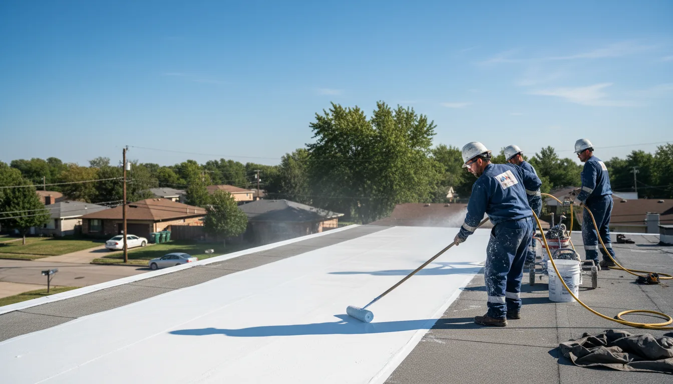 Commercial roof coating in North Carolina near me